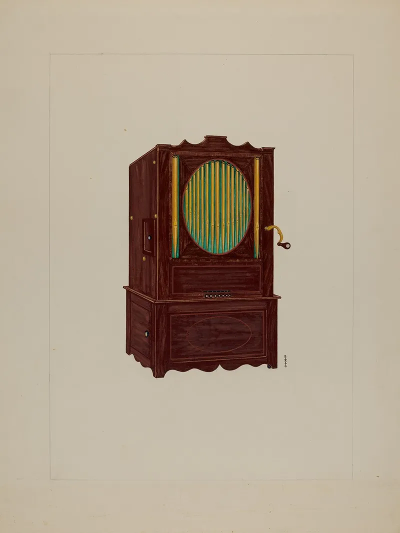Cylinder Pipe Organ by Emilio Zito - Canvas Print