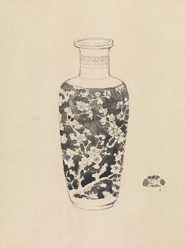 Cylindrical Vase With Thick Neck