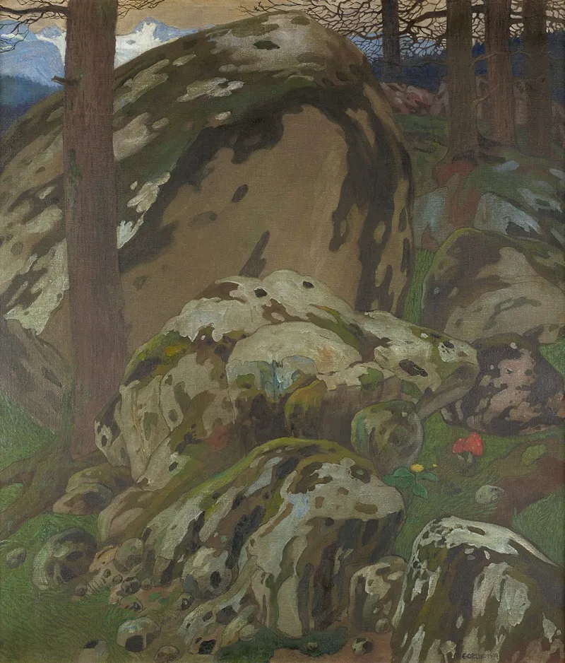 Dachstein by Emil Orlik - Canvas Print