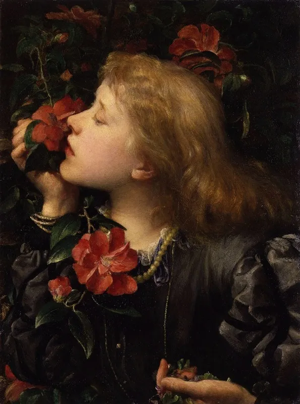 Dame Alice Ellen Terry Choosing by George Frederic Watts - Canvas Print