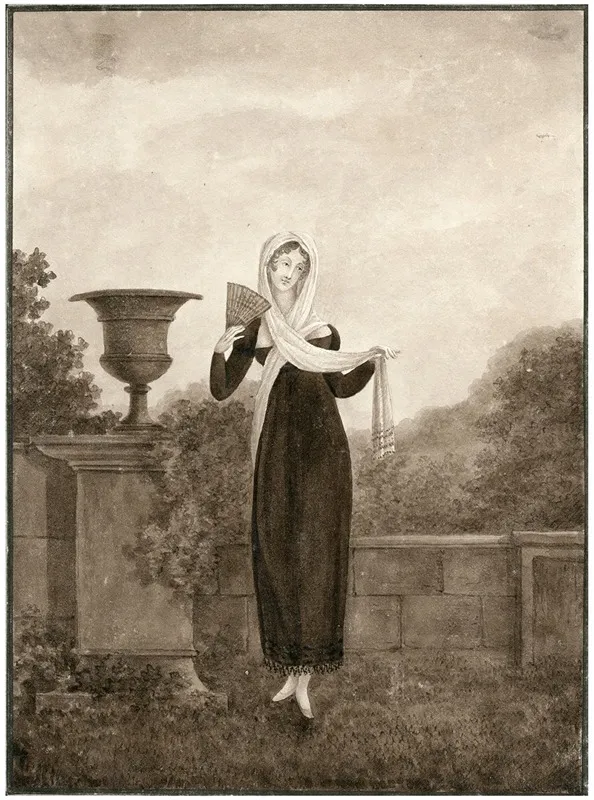 Dame In Spaanse Klederdracht by Otto Howen - Canvas Print