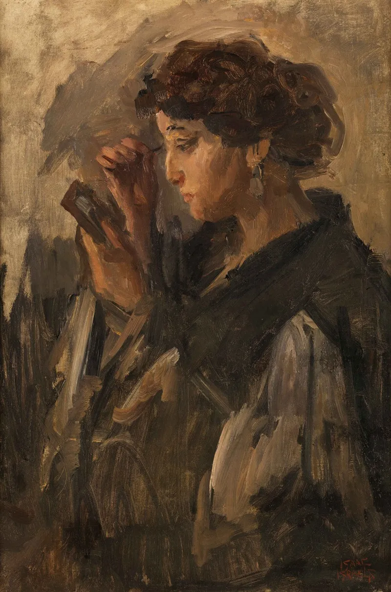 Dame Mit Handspiegel
