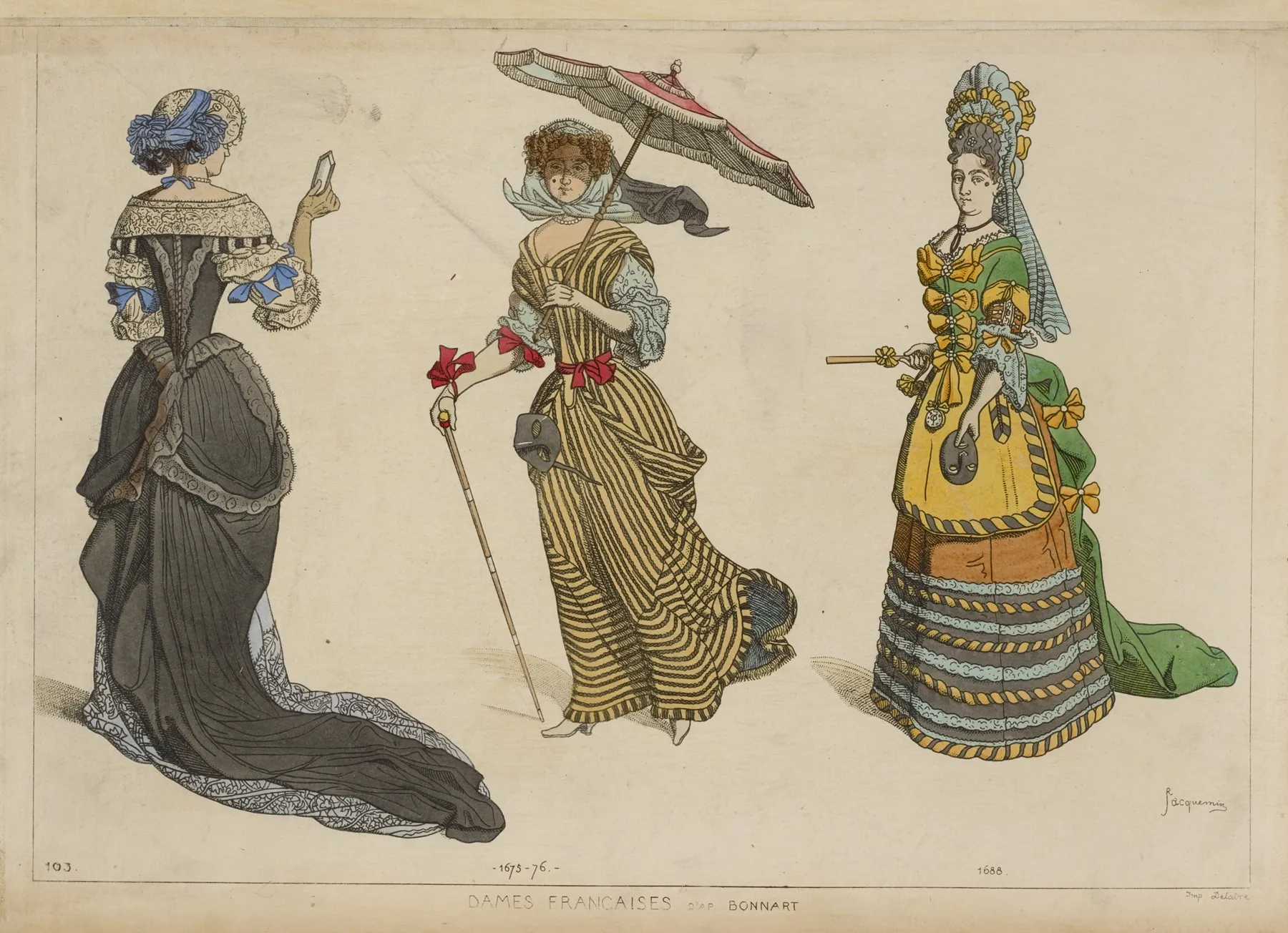 Dames Francaises Dapres Bonnart 1675 76 1688