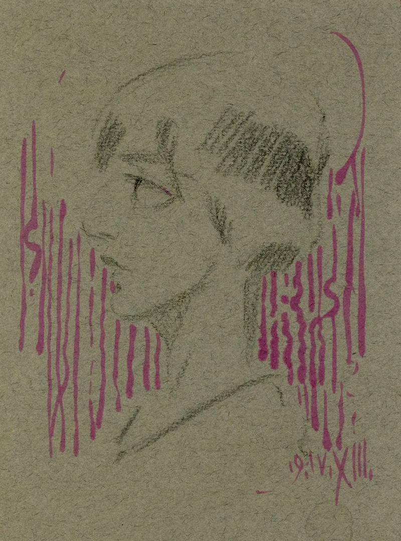 Damesgezicht In Profiel