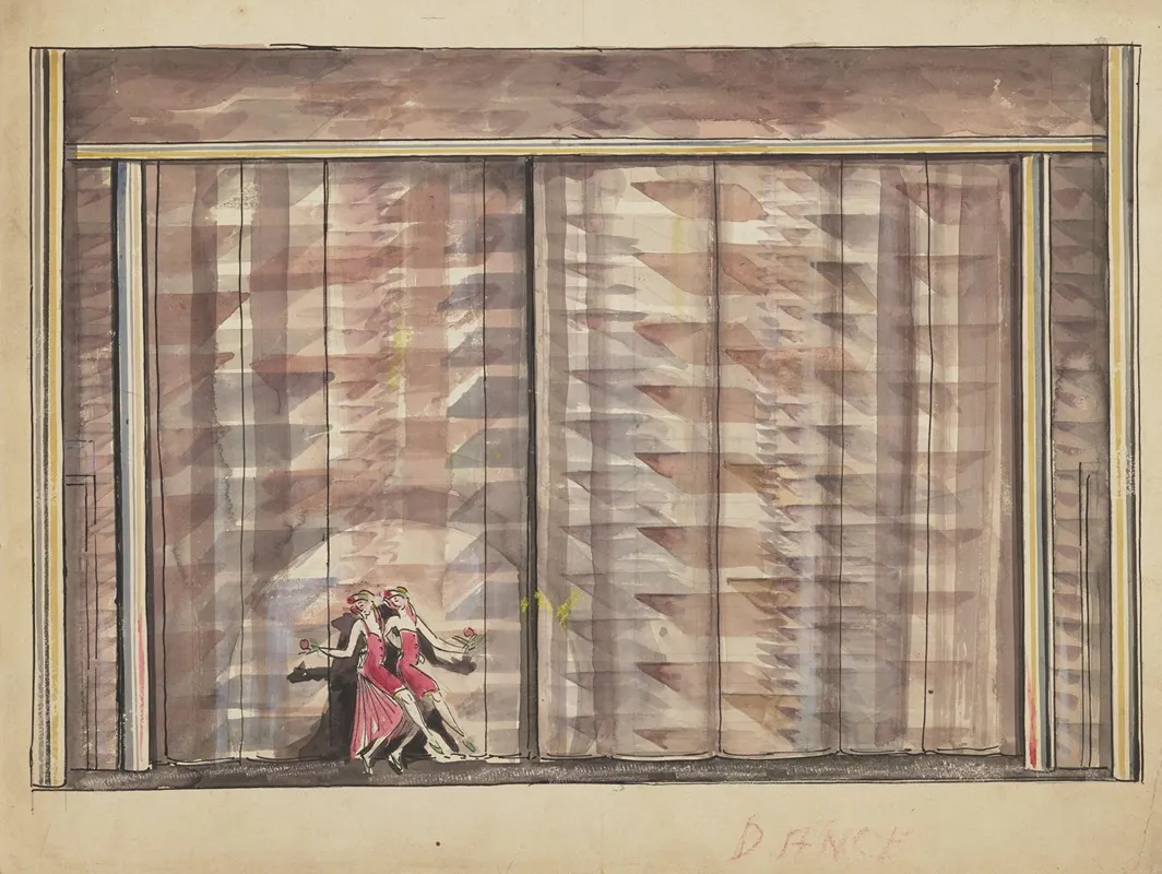 Dance Curtains And Dancers