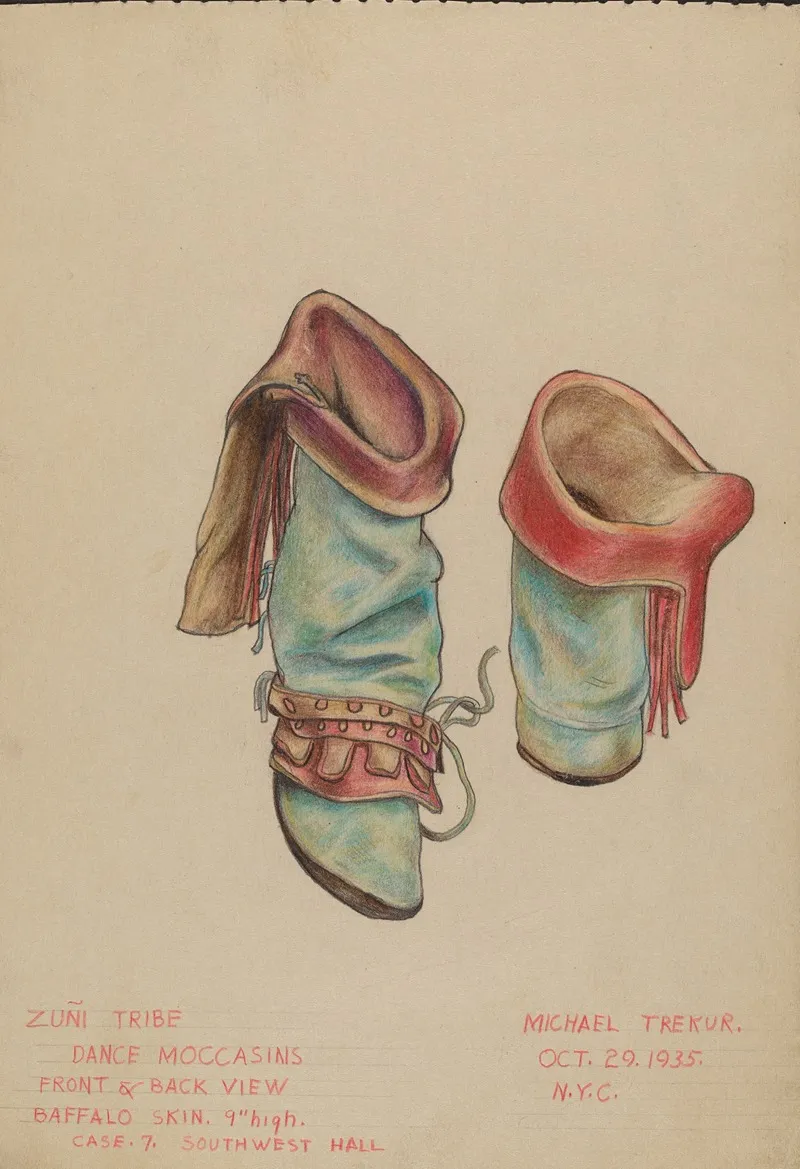 Dance Moccasins by Michael Trekur - Canvas Print