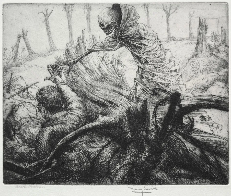 Dance Of Death Death Forbids by Percy John Delf Smith - Canvas Print