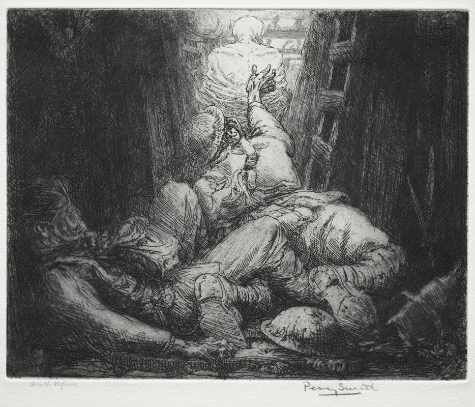 Dance Of Death Death Refuses by Percy John Delf Smith - Canvas Print