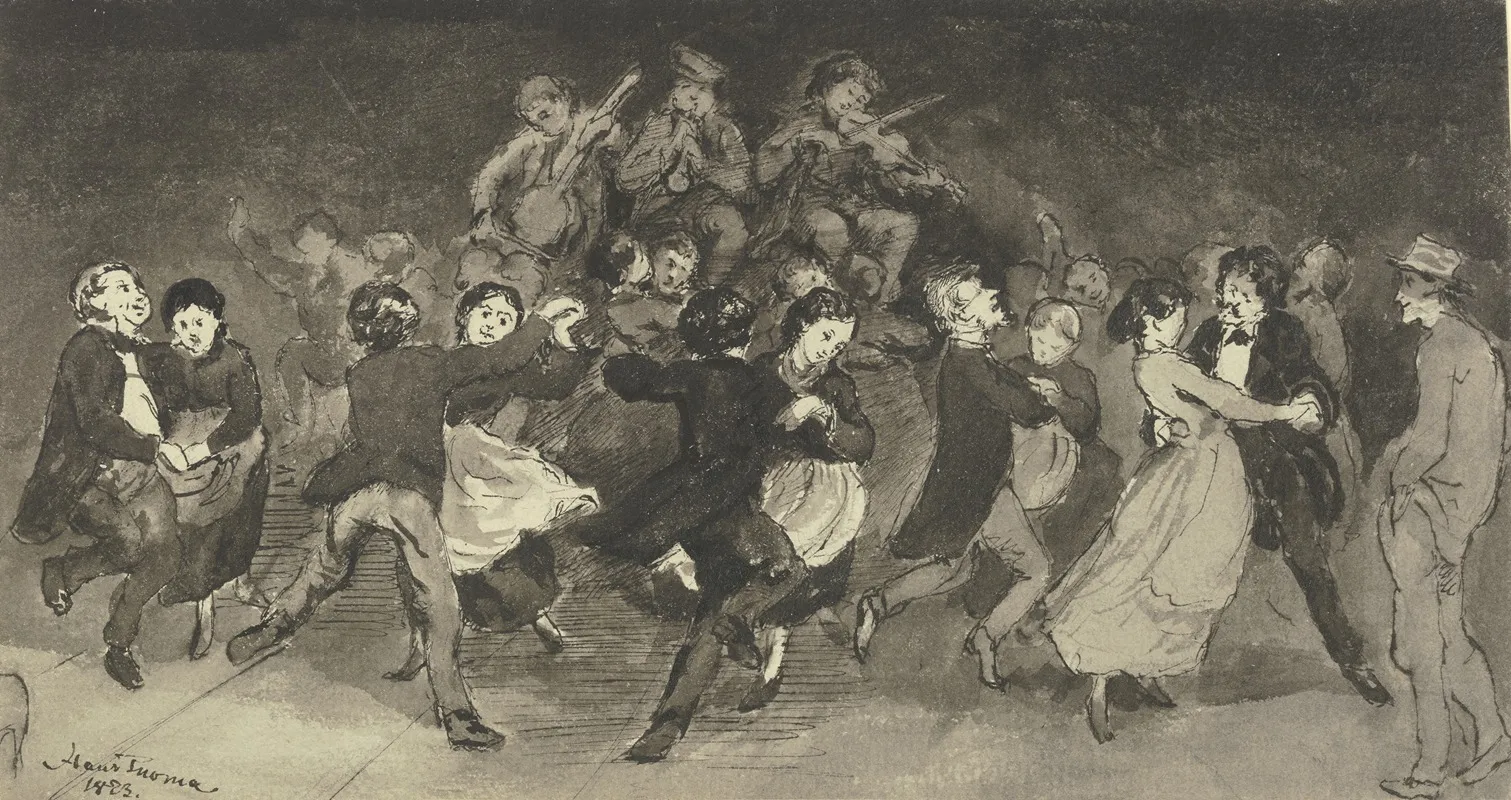 Dancing Couples In An Inn