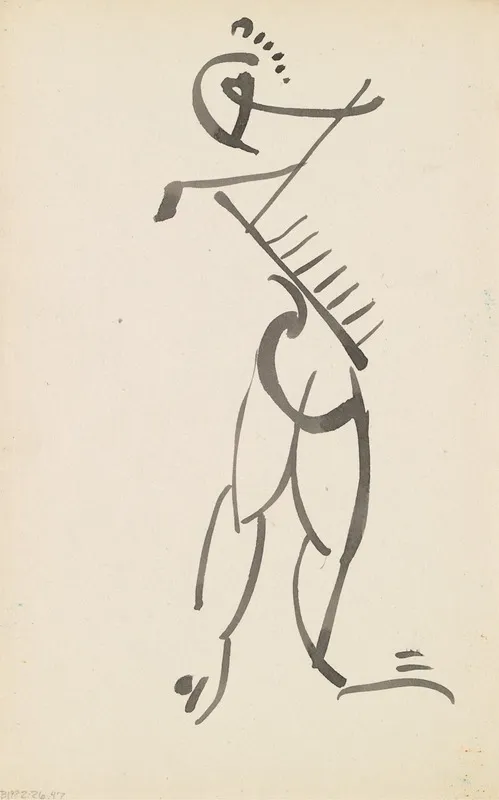 Dancing Figure 7 by Henri Gaudier-Brzeska - Canvas Print