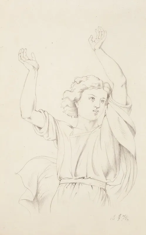 Dancing Girl 3 by Helene Schjerfbeck - Canvas Print