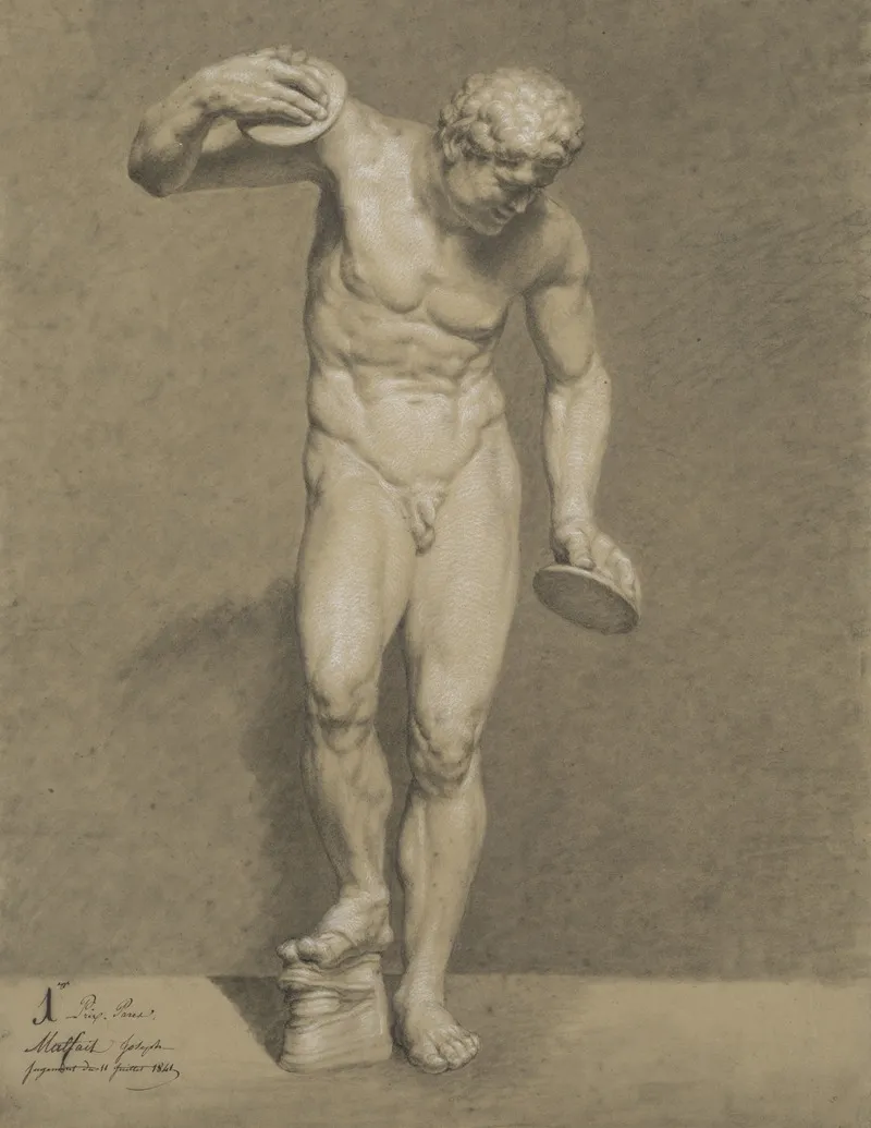 Dancing Satyr 3 by Joseph Malfait  - Canvas Print
