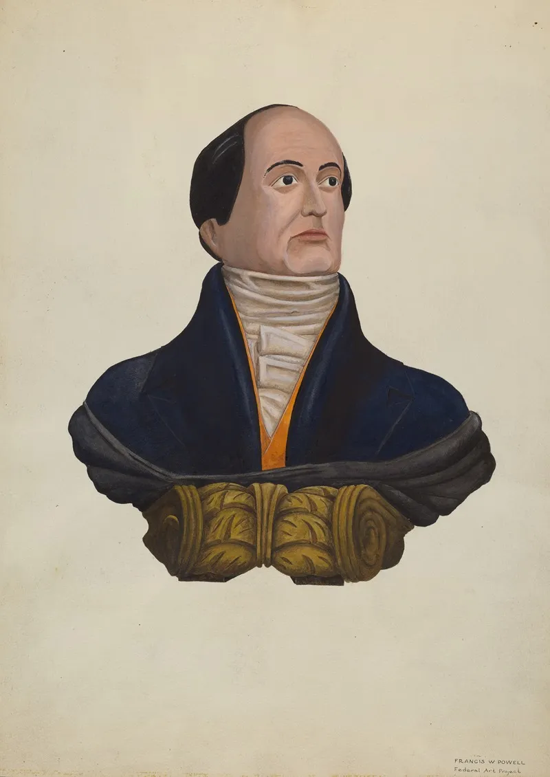 Daniel Webster Figurehead by F.W. Powell - Canvas Print