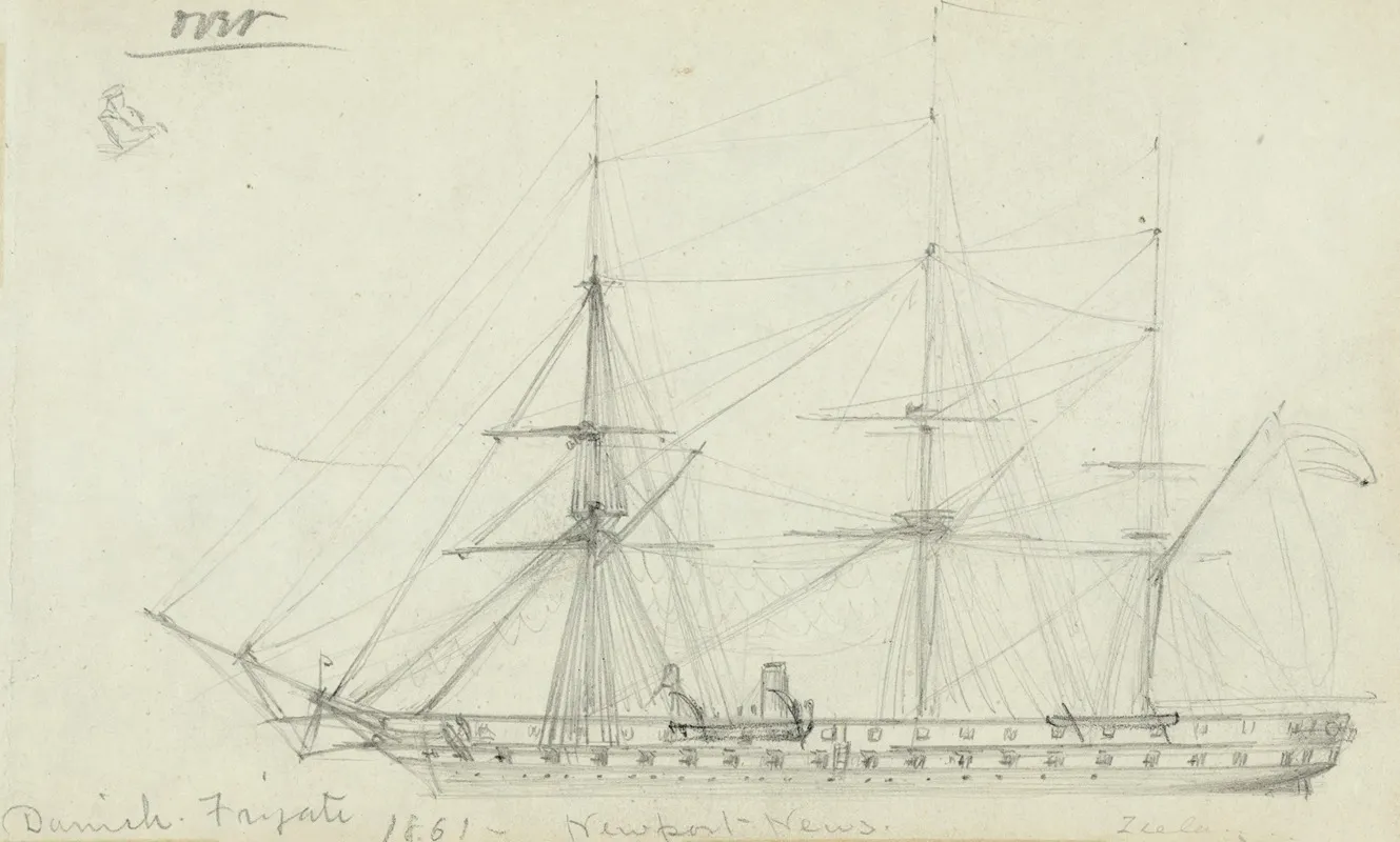 Danish Frigate 1861 Newport News Zeeland