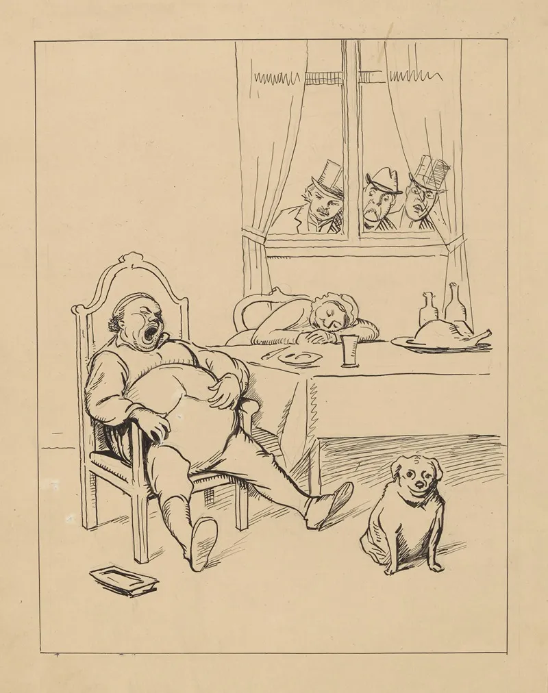 Danish Referendum After Wilhelm Marstrand by Alfred Schmidt - Canvas Print