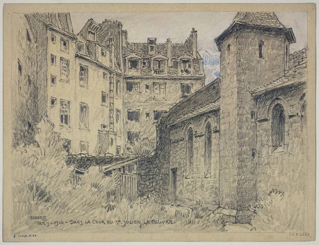Dans La Cour De Saint Julien Le Pauvre