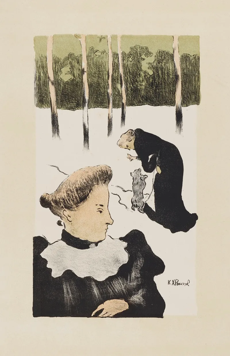 Dans La Neige by Ker-Xavier Roussel - Canvas Print