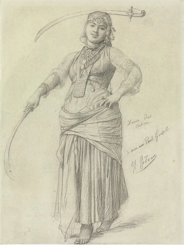 Danse Aux Sabres by Jean-Léon Gérôme - Canvas Print