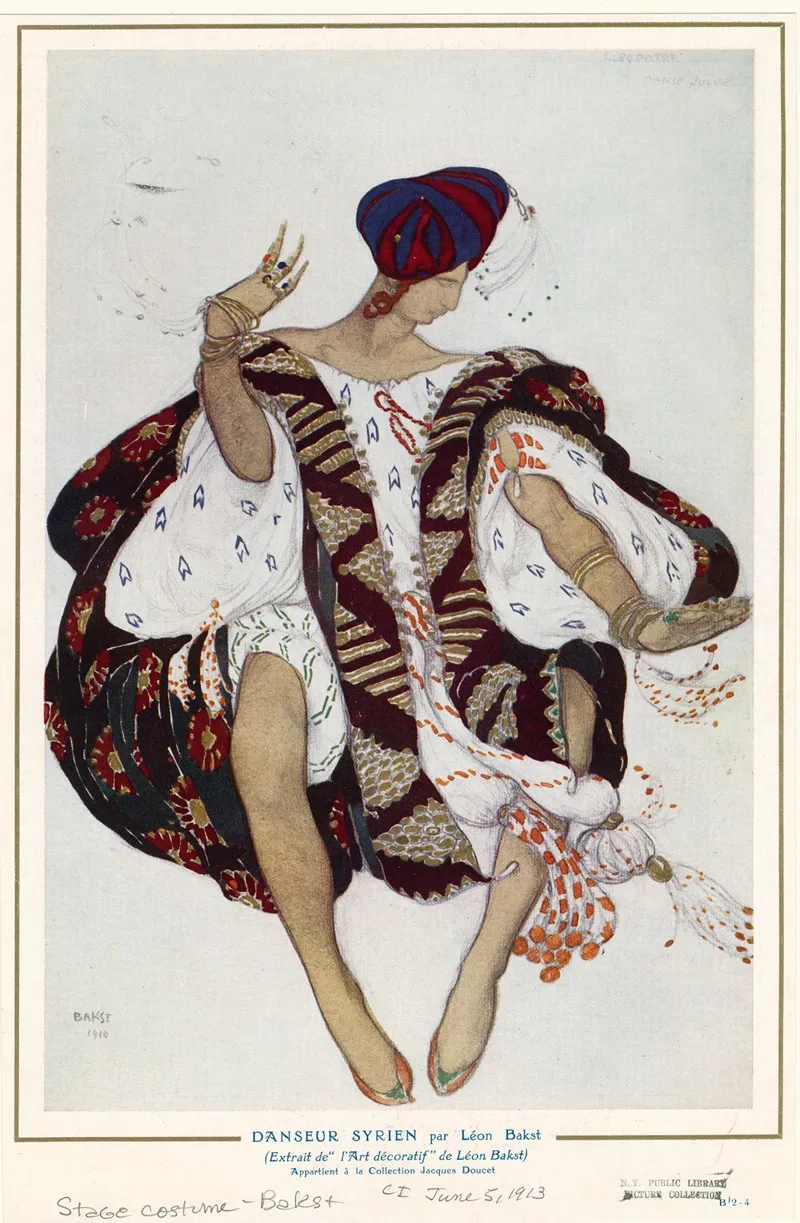 Danseur Syrien Par Leon Bakst by Léon Bakst - Canvas Print