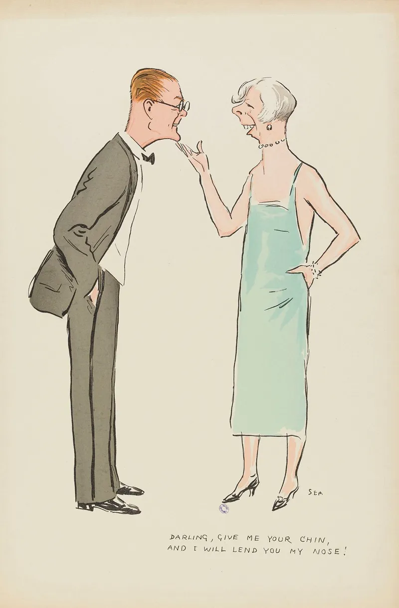 Darling Give Me Your Chin And I Will Lend You My Nose