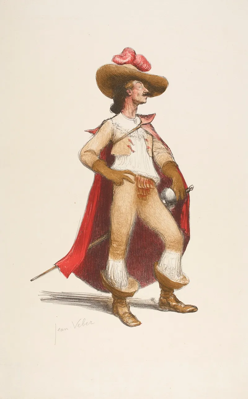 Dartagnan by Jean Veber - Canvas Print