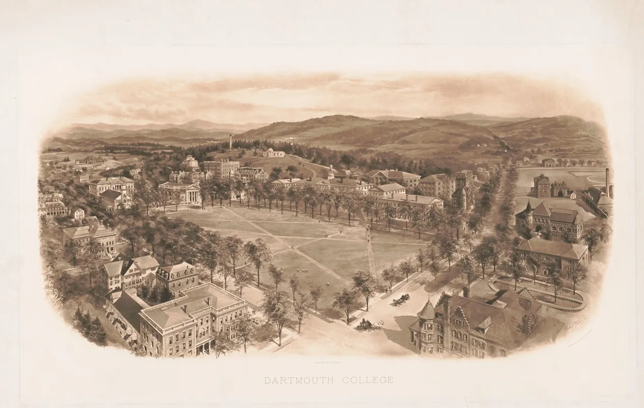 Dartmouth College by Richard Rummell - Canvas Print