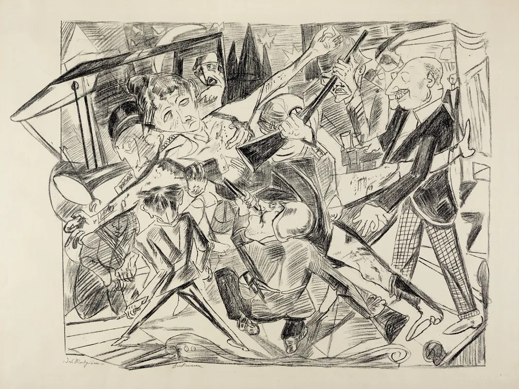 Das Martyrium by Max Beckmann - Canvas Print