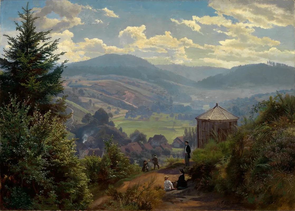 Das Oberbeuerner Tal Vom Cacilienberg Aus Vormittag