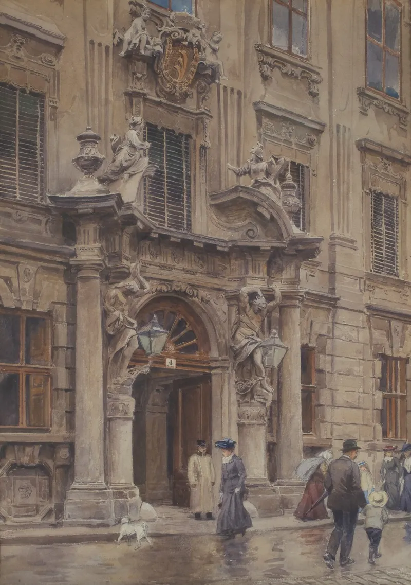 Das Portal Des Palais Kinsky by Ernst Graner - Canvas Print