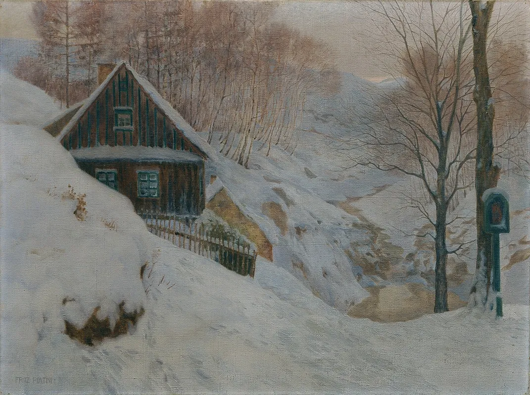 Das Seebachtal Bei Franzensbad by Fritz Pontini - Canvas Print