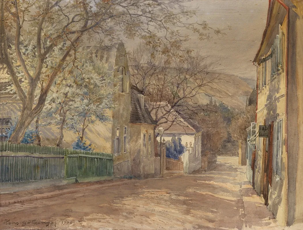 Das Therese Krones Haus In Heiligenstadt by Hans Götzinger - Canvas Print