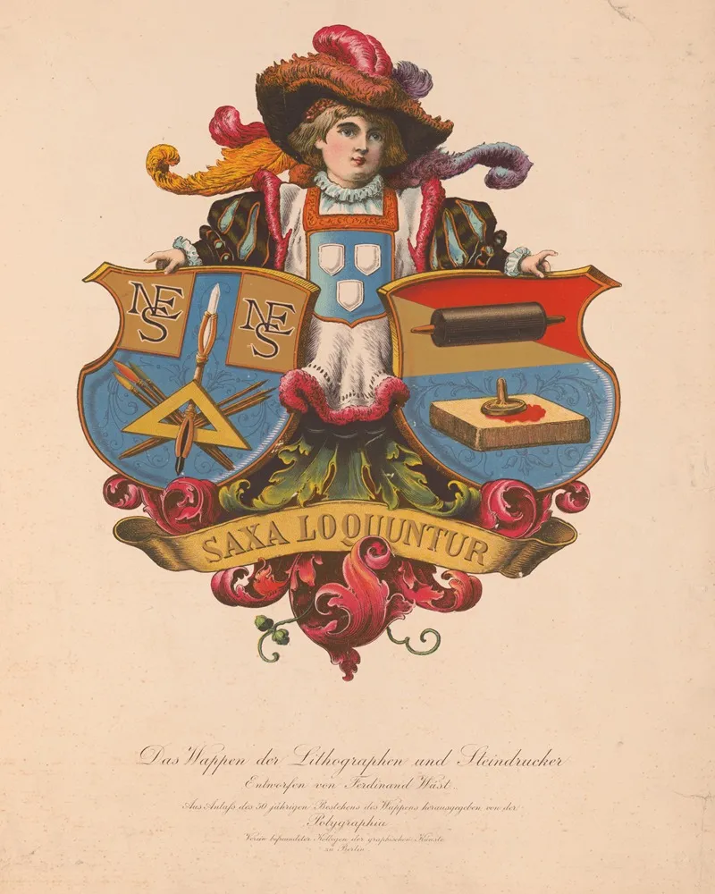 Das Wappen Der Lithographen And Steindrucker