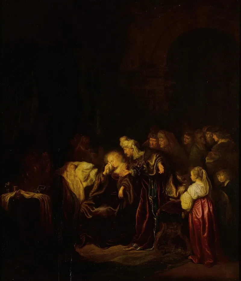 David And Bathsheba Mourning Their Dead Son