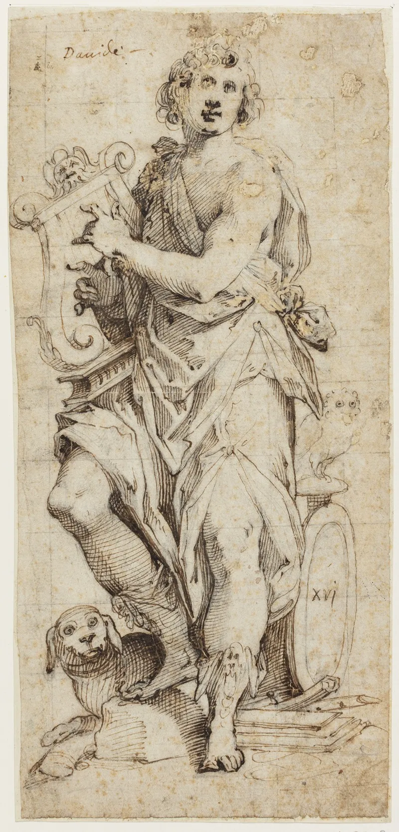David Med Harpe