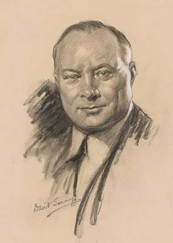 David Sarnoff by Samuel Johnson Woolf - Canvas Print