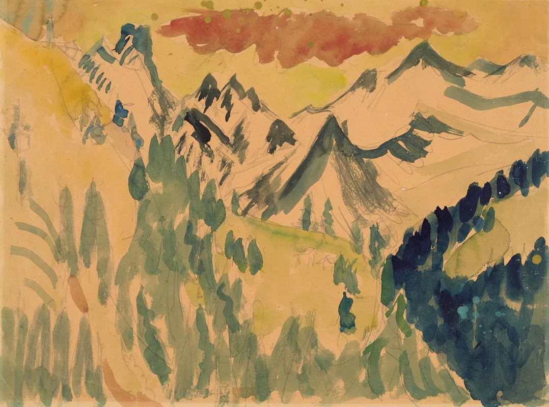 Davoser Berglandschaft Vermutlich