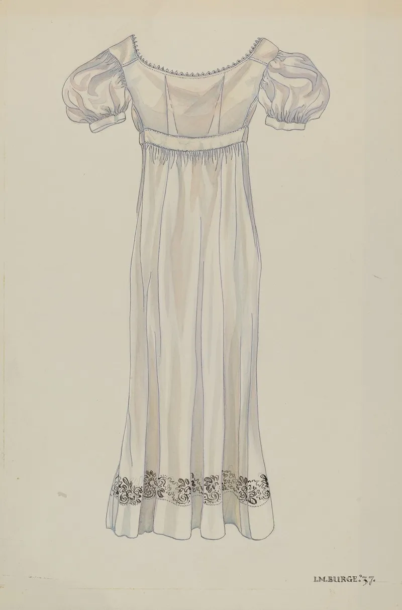 Day Dress by Irene M. Burge - Canvas Print