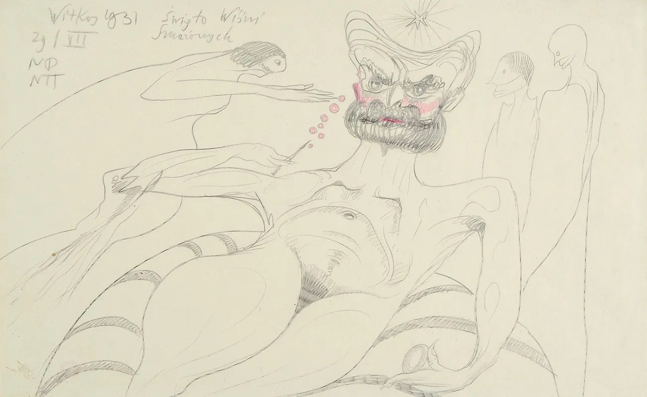 Day Of Fried Cherries by Stanisław Ignacy Witkiewicz - Canvas Print