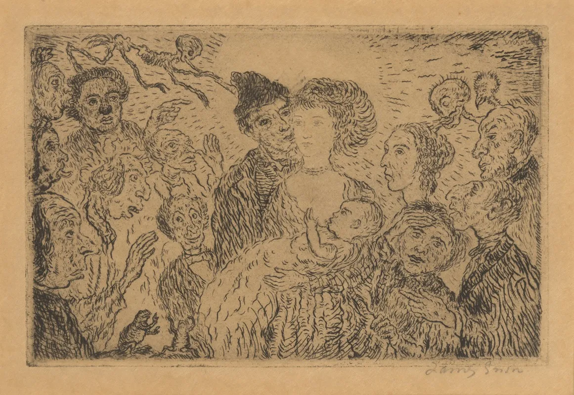 De Afgunst by James Ensor - Canvas Print