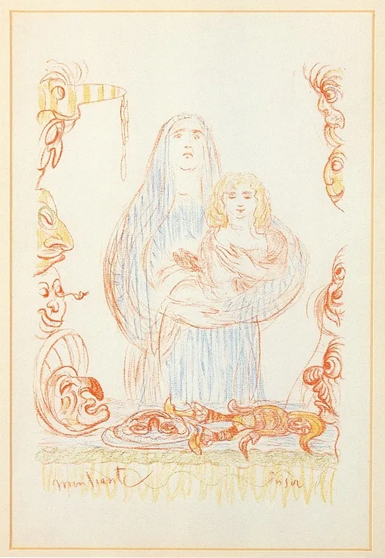 De Bedelares by James Ensor - Canvas Print