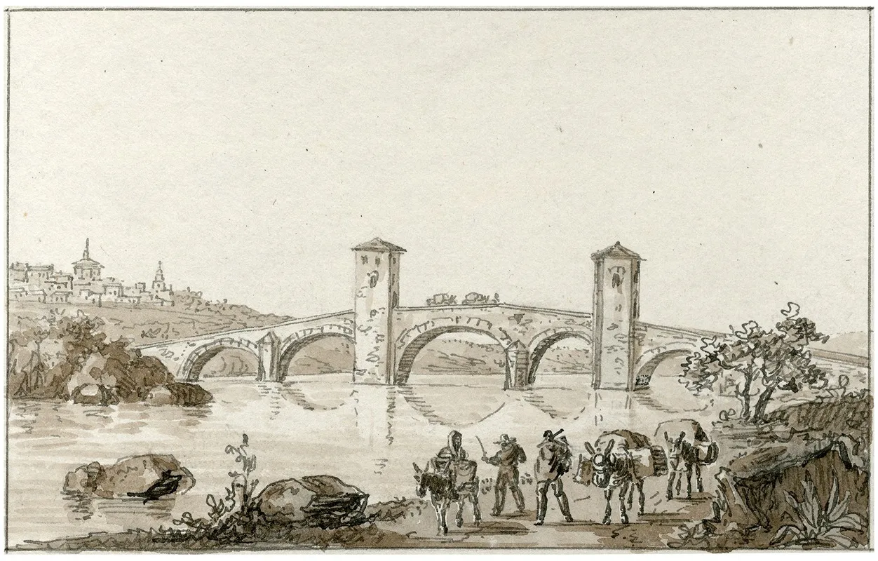 De Brug Van Arzobispo by Otto Howen - Canvas Print