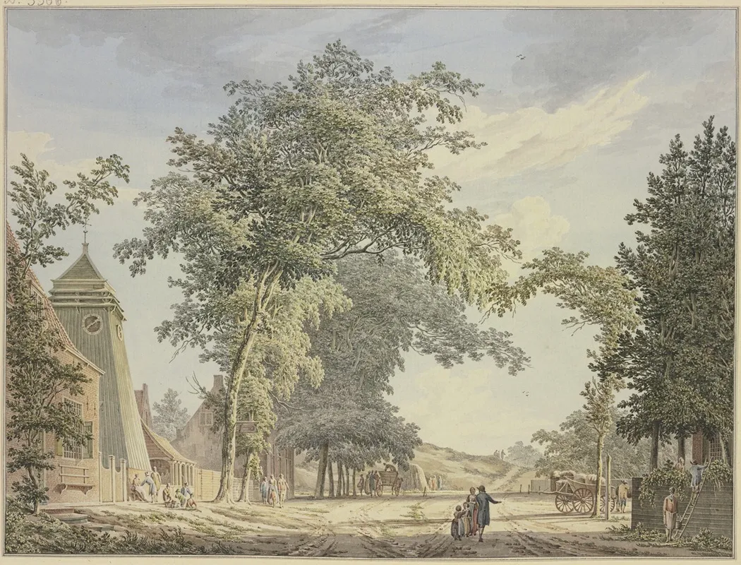 De Buurt Overveen Bij Haarlem by Paulus van Liender - Canvas Print