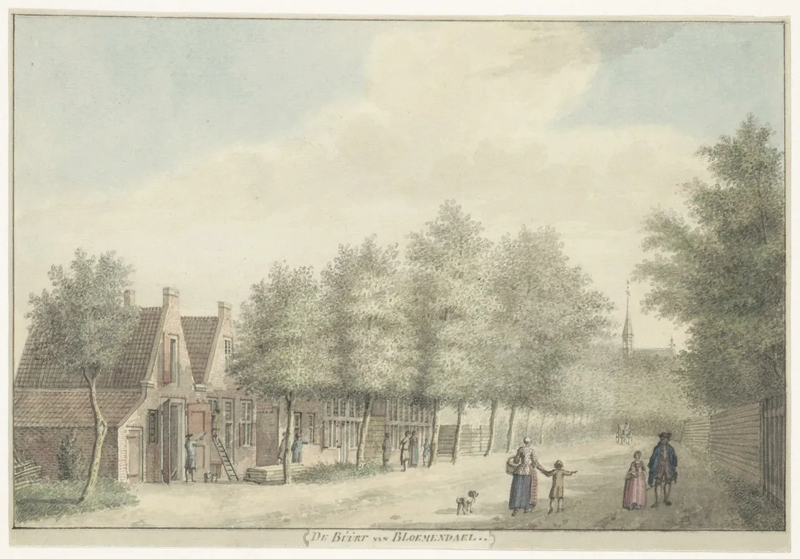 De Buurt Van Bloemendael by Hermanus Petrus Schouten - Canvas Print