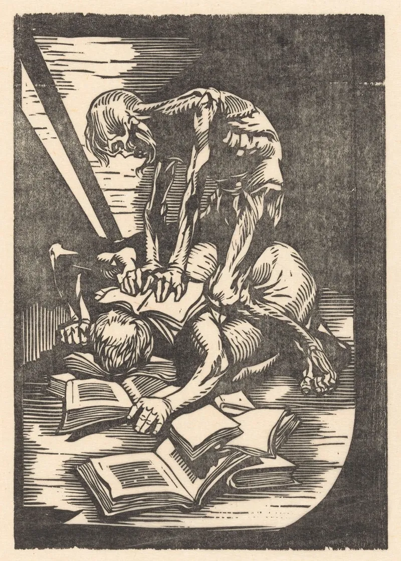 De Dood Met Slachtoffer by Johannes Josephus Aarts - Canvas Print