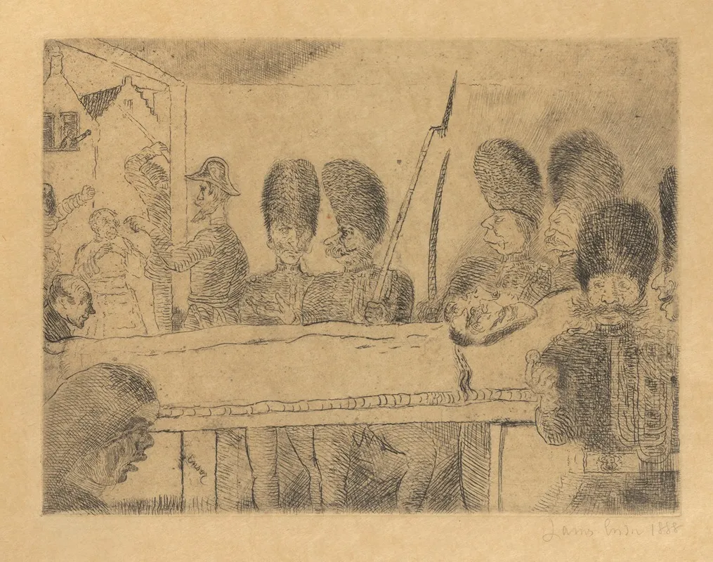 De Gendarmes by James Ensor - Canvas Print