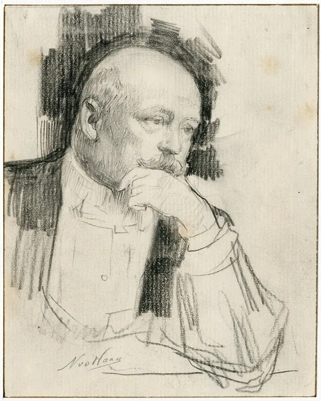 De Heer Slagmulder Verzamelaar by Nicolaas van der Waay - Canvas Print