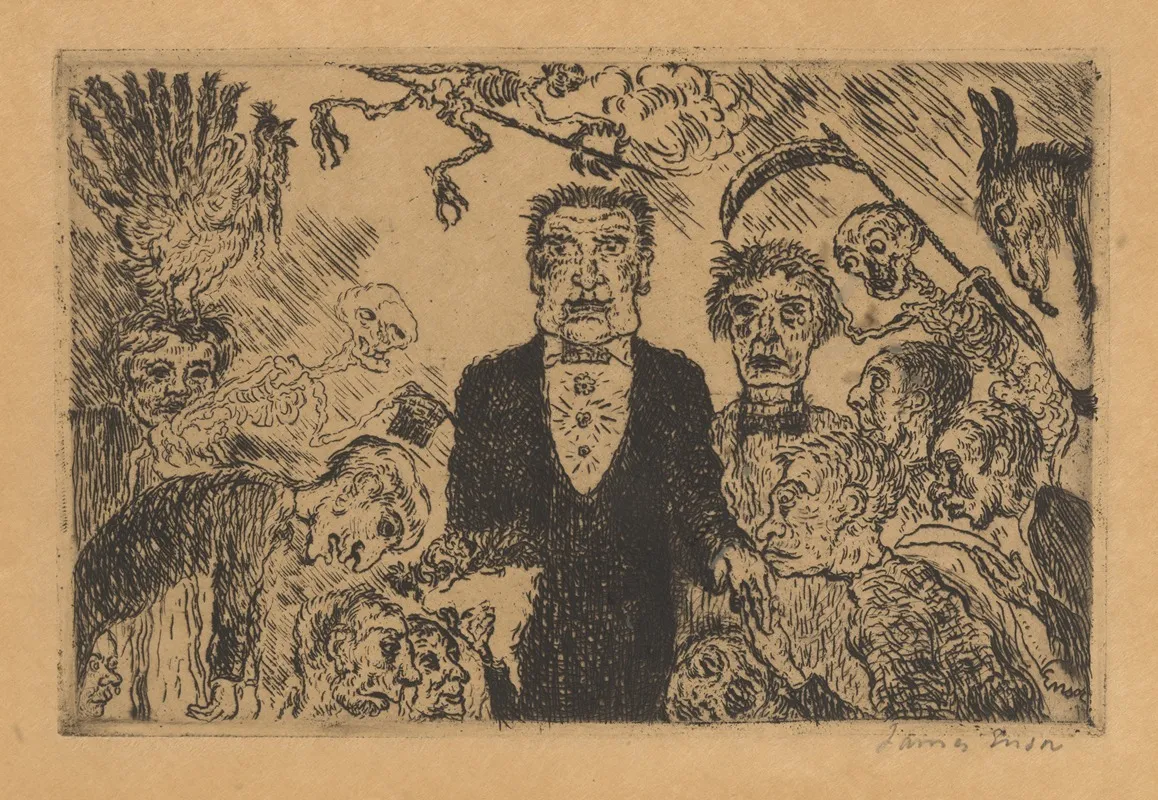 De Hoogmoed 2 by James Ensor - Canvas Print