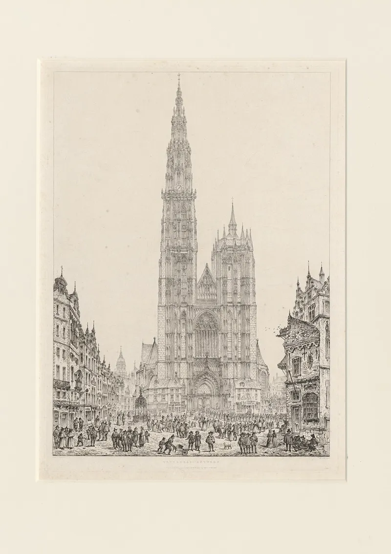 De Kathedraal Van Antwerpen by John Coney - Canvas Print