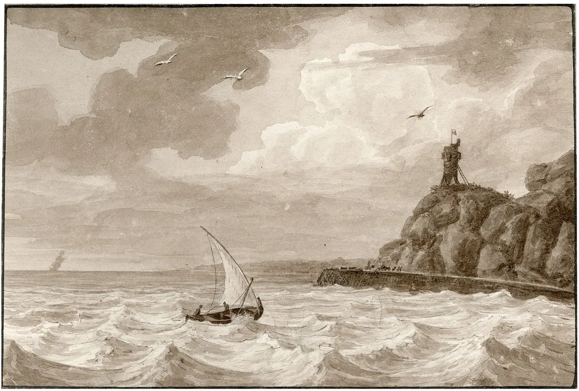 De Kust Bij Benicarsi by Otto Howen - Canvas Print
