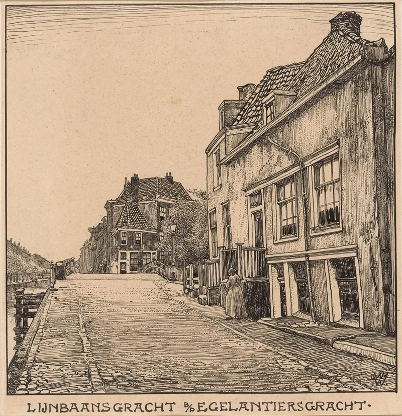 De Lijnbaansgracht Bij De Egelantiersgracht Te Amsterdam